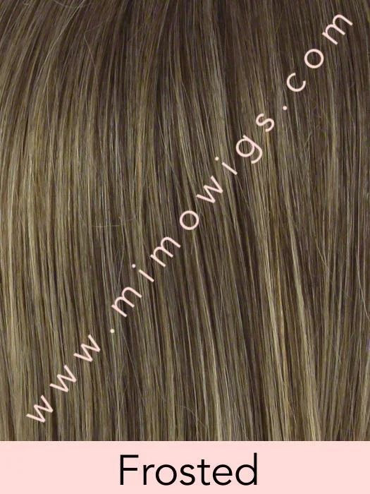 Included / FROSTED ••• Light Brown with Wheat Blonde blended highlights / Average