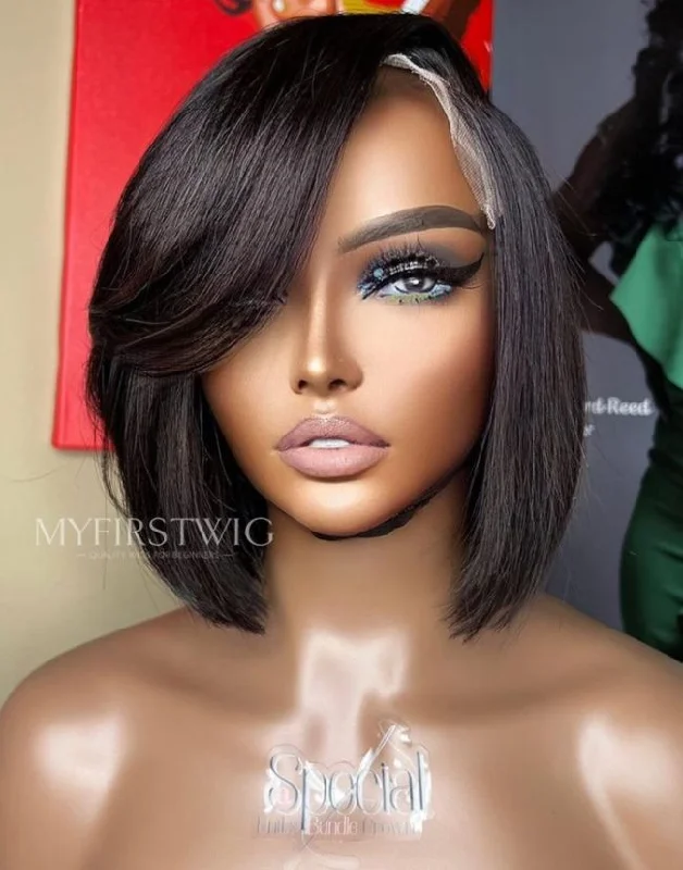 Short Bob Cut HD Lace Wear & Go Glueless Closure Wig - CLB038