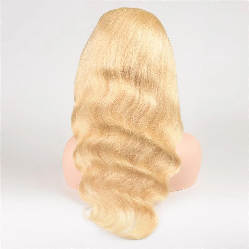 613 Blonde Lace Front Wig Human Hair 4x4 Body Wave Lace Front Wigs Human Hair Pre Plucked with Baby Hair 150% Density 26 inch