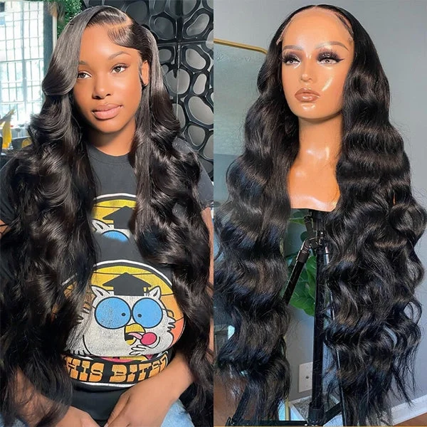 Body Wave Lace Front Wig 13x4 Pre Cut Glueless Frontal Wigs  Wear & Go Human Hair Wigs Beginner Friendly