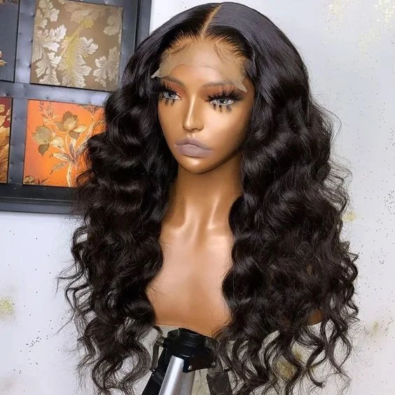 Glueless 3D Body Wave Hair HD Lace Front Wig Dome Breathable Cap Wigs