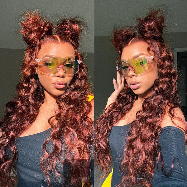 Benjamin & Akinyi Caroline A. HYPNOTICLAADYY Recommend Junoda Auburn Color Body Wave Lace Front Wig Red Brown Medium Length Hairstyles Trends