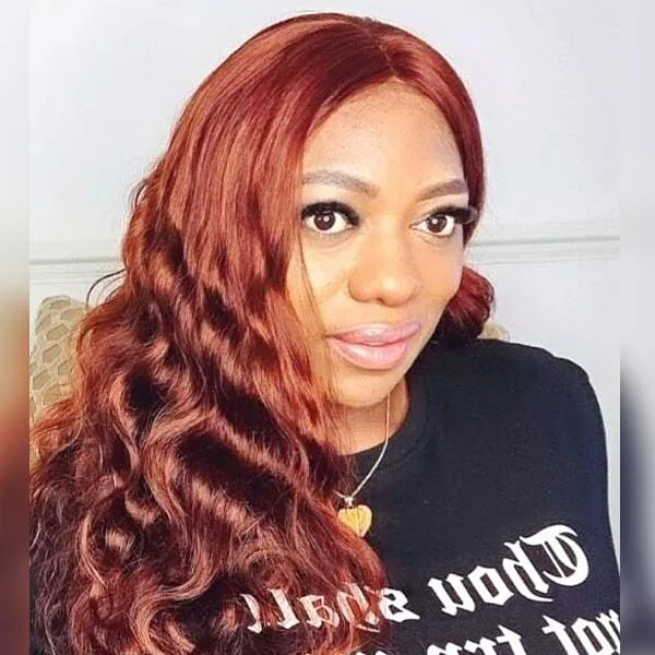 Benjamin & Akinyi Caroline A. HYPNOTICLAADYY Recommend Junoda Auburn Color Body Wave Lace Front Wig Red Brown Medium Length Hairstyles Trends