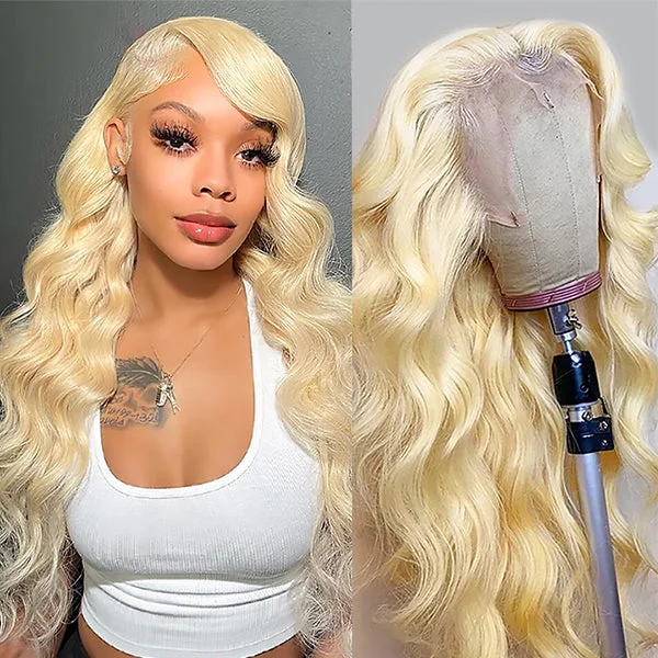 Lolly Flash Sale 26inch 30inch #613 / #33/ #4 / Red Highlight Bone Straight / Body Wave 13x4 Transparent Lace Front Wigs