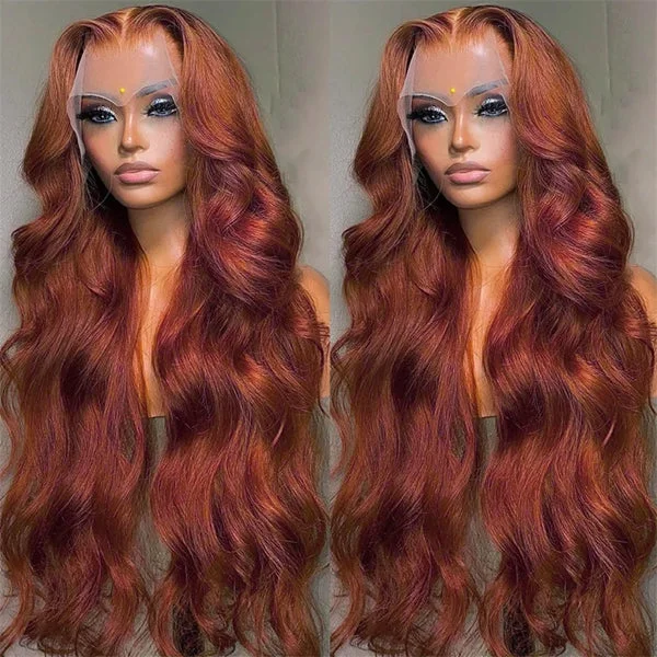 Lolly Flash Sale 26inch 30inch #613 / #33/ #4 / Red Highlight Bone Straight / Body Wave 13x4 Transparent Lace Front Wigs