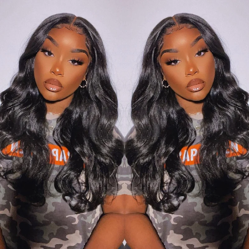 13x6 Skin Melt Lace Front Body Wave Human Hair Wig