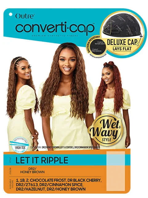 Outre Converti Cap Wet and Wavy Premium Synthetic Wig - LET IT RIPPLE