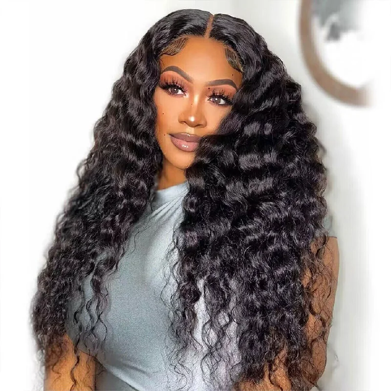 Airy Cap | Pre Cut 7x5 HD Lace Loose Deep Wave Bleached Knots Wear Go Wig