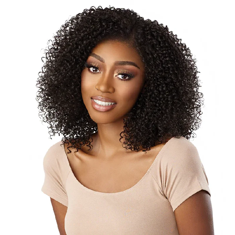 Curls Kinky Hair 180% Density 13x4 Glueless HD Lace Wig 3D Dome Cap Pre-cut 100% Human Hair Wig