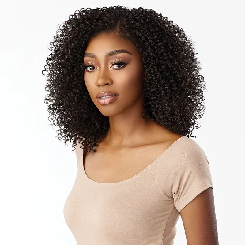 Curls Kinky Hair 180% Density 13x4 Glueless HD Lace Wig 3D Dome Cap Pre-cut 100% Human Hair Wig