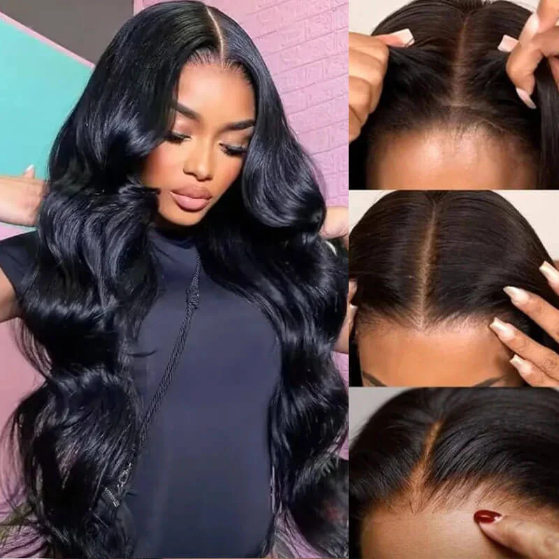 eullair Wear Go Glueless Wig Body Wave 6x4 5x5 Lace Wig Pre Cut Lace Beginner Friendly Pre Plucked Hairline 3D Elastic Dome Cap