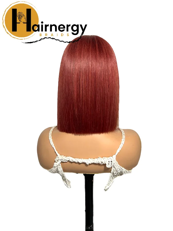 Ginger Wear & Go Glueless Straight Bob Wigs 180% Density 4×6 HD Lace Closure Wig Human Hair