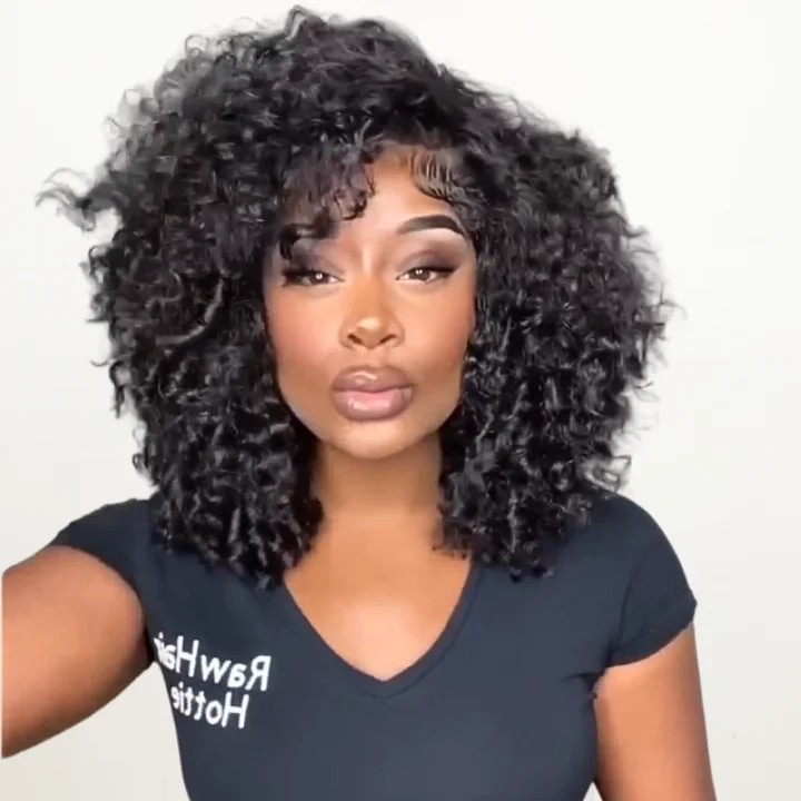 Glueless Short Afro Curly Bob Wig Summer Wig Choice 13*4/4*4 Brazilian Curly Hair Bob Wigs No Code Needed Amanda Hair