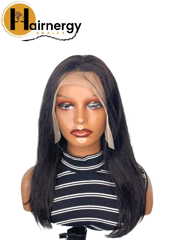 Straight Transparent Lace Human Hair Wig 13x4 free Part 180% Density