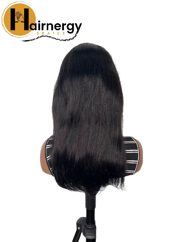 Straight Transparent Lace Human Hair Wig 13x4 free Part 180% Density