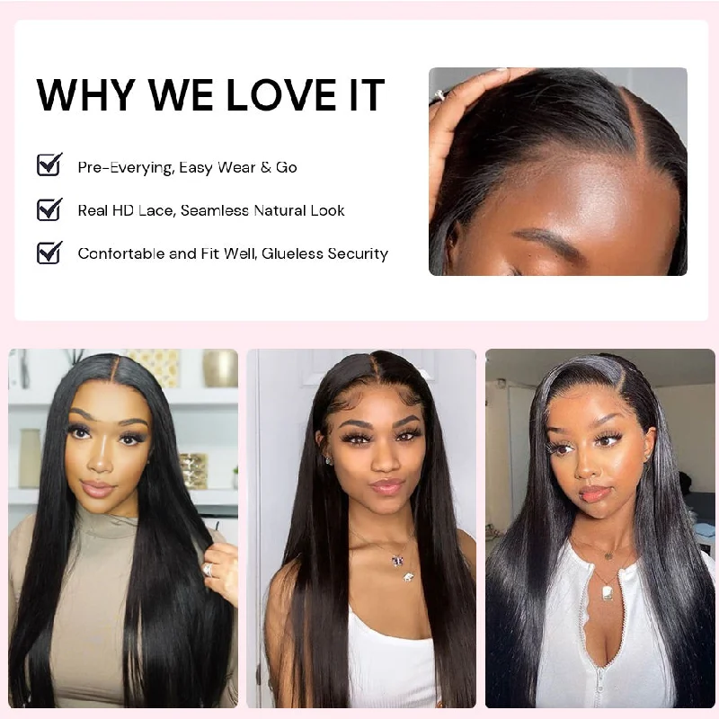 WOWANGEL Pre-Everything 9X6 Wear Go Glueless Wig HD Lace Wigs Body Wave