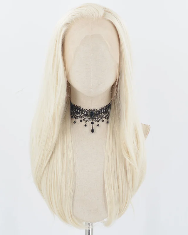 Platinum Blonde Synthetic Lace Front Wig WW736