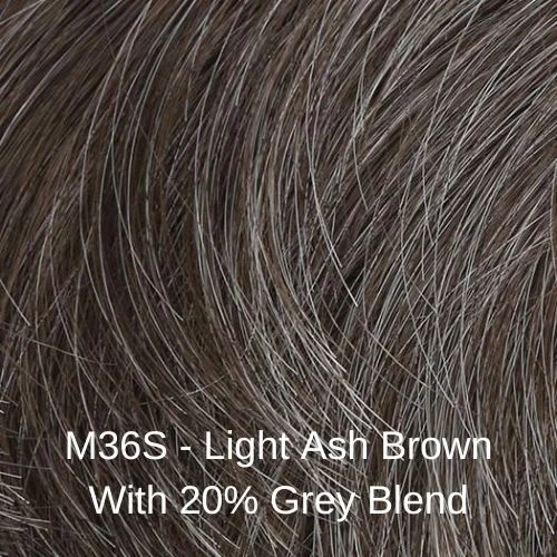 M36S 20% Grey / Light Ash Brown / Heat-Friendly Synthetic