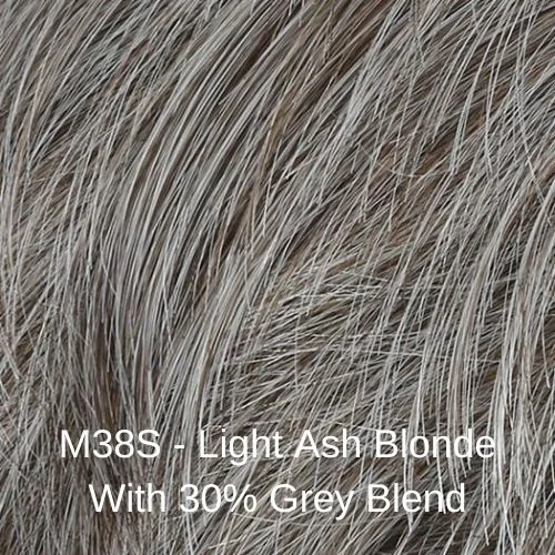 M38S 30% Grey / Light Ash Blonde / Heat-Friendly Synthetic