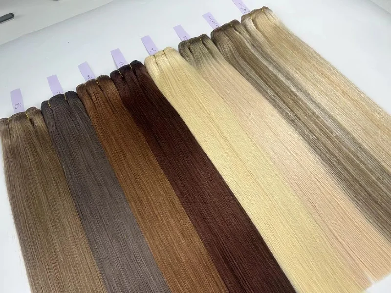 Grade 10A Double Drawn Straight colored GENIUS WEFTS