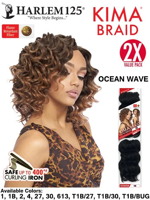 Harlem 125 Kima OCEAN WAVE Crochet Braid 8 KOW08