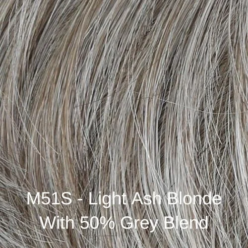 M51S 50% Grey / Light Ash Blonde / Heat Friendly Synthetic