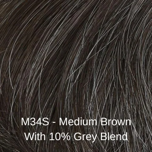 M34S 10% Grey / Medium Brown / Heat Friendly Synthetic